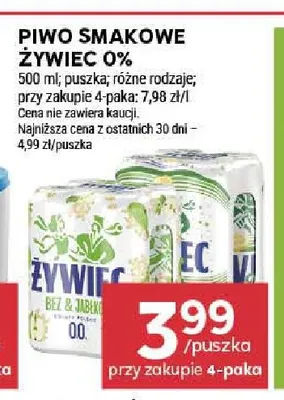 Piwo bezalkoholowe smakowe Żywiec promocja w Stokrotka