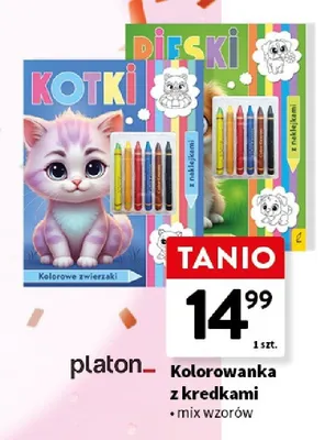 Kolorowanka z kredkami platon_ promocja w Intermarche