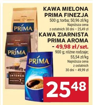 Kawa ziarnista Prima Aroma promocja w Stokrotka