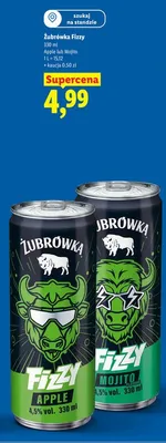 Drink Żubrówka Fizzy Mojito promocja w Lidl