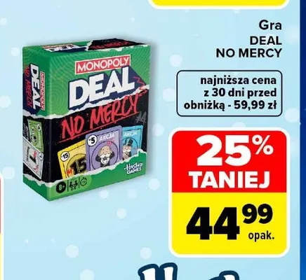 Gra Monopoly Deal No Mercy promocja w Carrefour