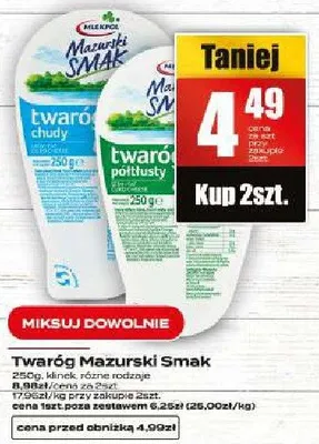 Twaróg mazurski smak promocja w Supeco