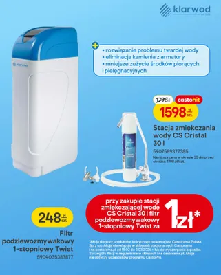 Filtr podzlewozmy wakowy 1-stopniowy Twist promocja w Castorama