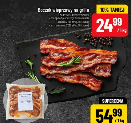Boczek wieprzowy na grilla promocja w POLOmarket