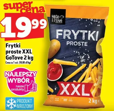 Frytki proste XXL GoTove 2 kg promocja w TOPAZ