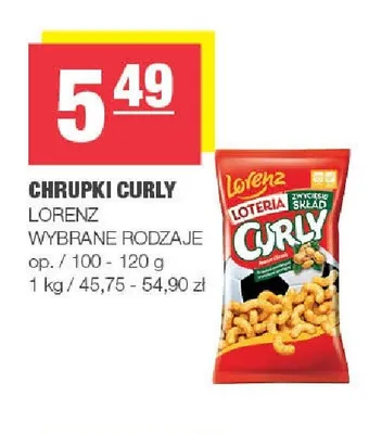 Chrupki Curly Classic promocja w SPAR