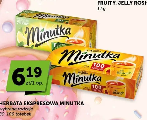 Herbata ekspresowa Minutka cytrynowa promocja w ABC