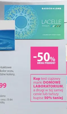 Soczewki kontaktowe zmieniające kolor oczu Lacelle moc 00,00 promocja w Hebe