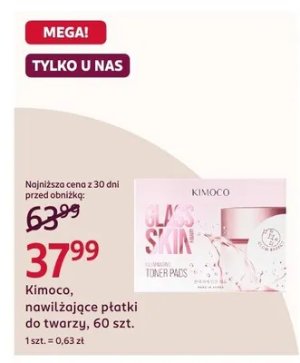 Nawilżające płatki do twarzy promocja w Rossmann