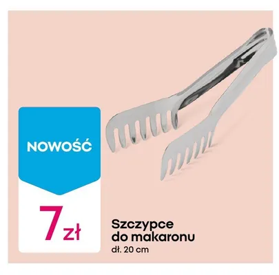 Szczypce do makaronu 20cm promocja w Pepco