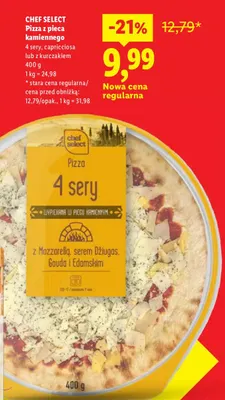 Pizza z pieca kamiennego z kurczakiem Chef Select promocja w Lidl