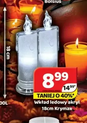 Wkład ledowy akryl 18 cm Krymax promocja w Delfin