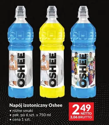 Napój izotoniczny Oshee różne smaki 750ml promocja w Makro