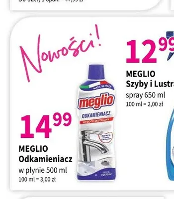 Odkamieniacz w płynie Meglio promocja w Drogerie Polskie