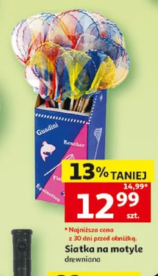 Siatka na motyle drewniana promocja w Auchan