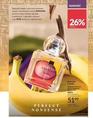 Woda perfumowana Avon Perfect Nonsense Banana Oud promocja w AVON