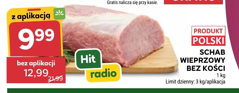 Schab wieprzowy bez kości promocja w Stokrotka