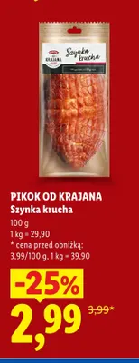 Szynka krucha Pikok Od Krajana promocja w Lidl