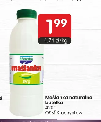Maślanka naturalna Krasnystaw promocja w Market Point