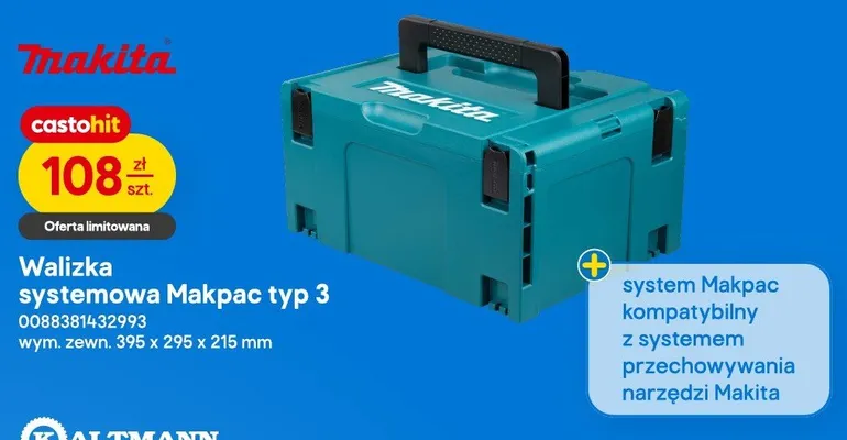 Walizka systemowa Makita Makpac typ 3 promocja w Castorama