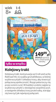 Gra planszowa Kolejowy trakt promocja w Empik
