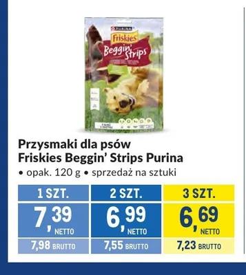 Przysmaki dla psów Friskies Beggin' Strips promocja w Makro