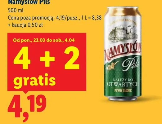 Piwo Pils promocja w Lidl