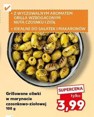 Grillowane oliwki w marynacie czosnkowo-ziołowej promocja w Kaufland