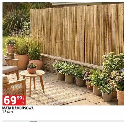 Mata bambusowa promocja w Merkury Market