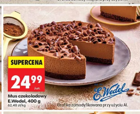 Mus czekoladowy E.Wedel promocja w Biedronka