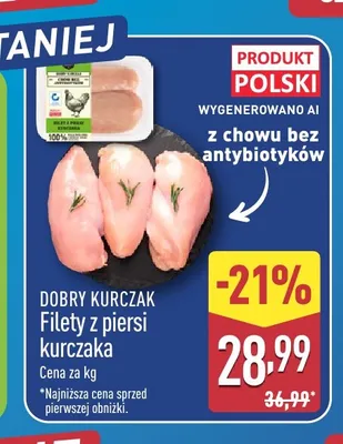 Filety z piersi kurczaka Dobry Kurczak promocja w Aldi