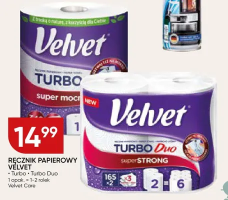 Ręcznik papierowy Velvet Turbo Duo promocja w Chata Polska