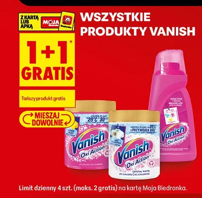 Produkty Vanish promocja w Biedronka