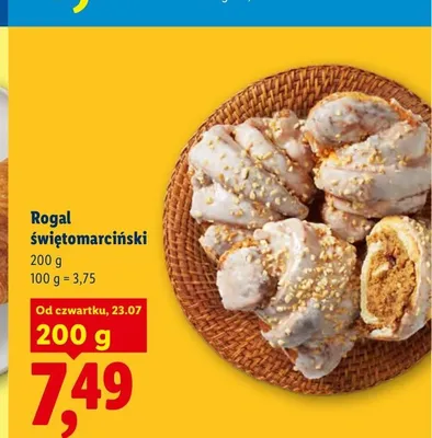 Rogal świętomarciński promocja w Lidl
