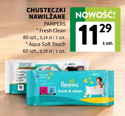 Chusteczki nawilżane Pampers Aqua Soft Touch promocja w Intermarche
