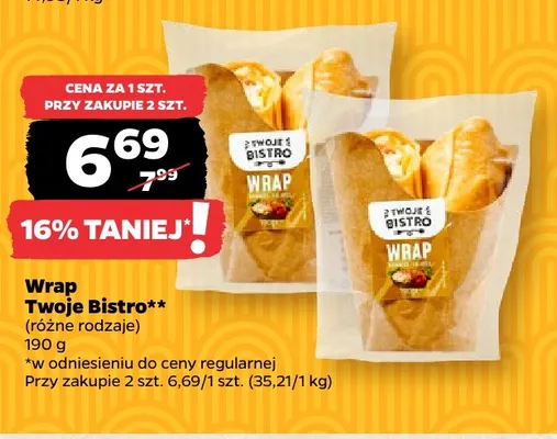 Wrap Twoje Bistro promocja w Netto