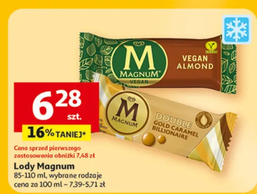 Lody Vegan almond promocja w Auchan