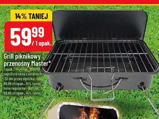 Grill piknikowy przenośny Master promocja w POLOmarket