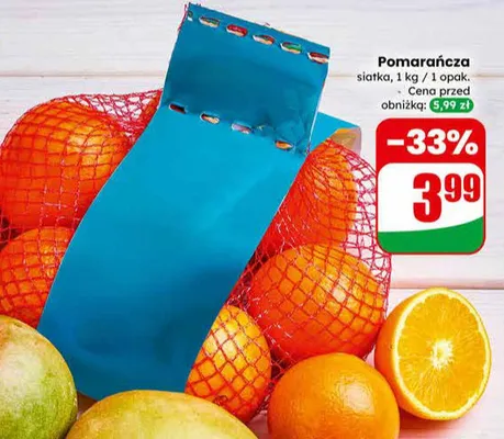 Pomarańcza siatka promocja w Dino