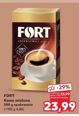 Kawa mielona Fort promocja w Kaufland