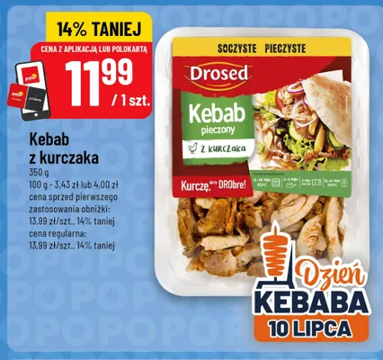 Kebab z kurczaka Drosed pieczony promocja w POLOmarket