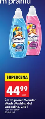 Żel do prania Wonder Wash Washing Gel Coccolino promocja w Biedronka