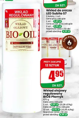 Wkład olejowy regulowany BIO8 Płomyk promocja w Dino