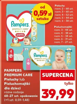 Pieluchy lub Pieluchomajtki dla dzieci różne rozmiary 68-27 szt. opakowanie promocja w Kaufland