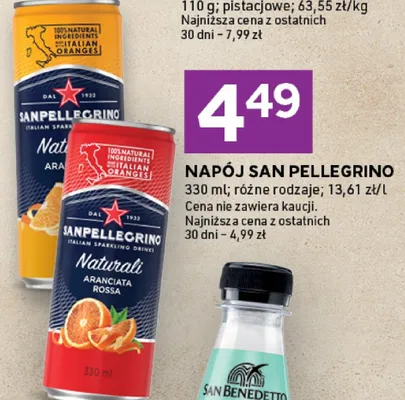 Napój San Pellegrino aranciata promocja w Stokrotka