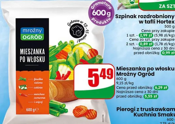 Pierogi z truskawkami kawkami Kuchnia Smaku promocja w Dino