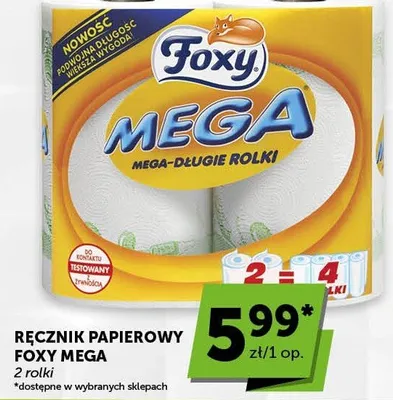 Ręcznik papierowy Mega Foxy promocja w ABC
