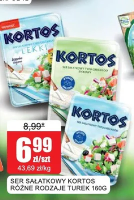 Ser sałatkowy Kortos lekki Turek 160g promocja w Bingo