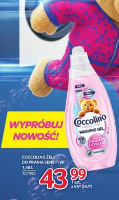 Żel do prania Coccolino Washing Gel Sensitive 1,48 L promocja w Selgros