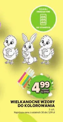 Wielkanocne wzory do kolorowania promocja w Stokrotka